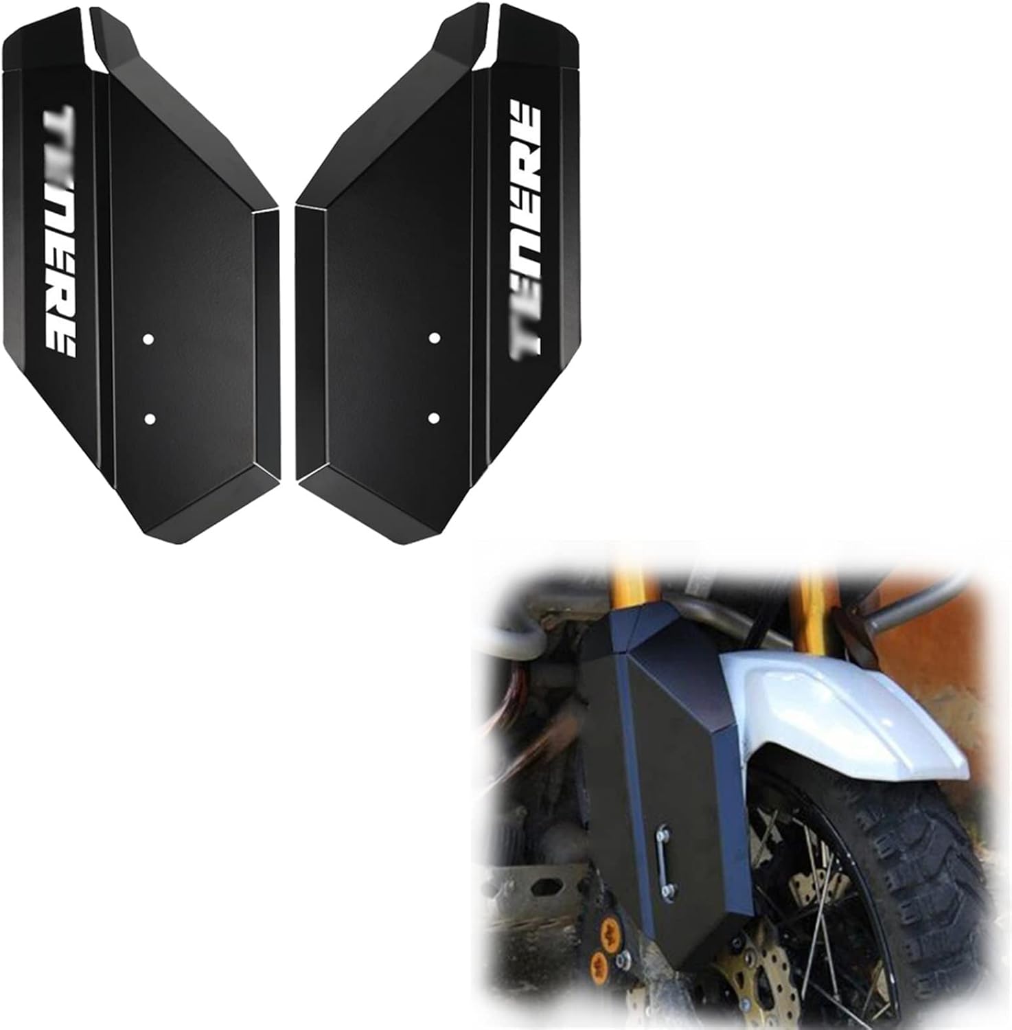 Front Fork Guards for Yamaha XT1200ZE Super TENERE ABS 2010-2021 2011 2012 2013 2014 2015 2016 2017 2018 2019 2020 Motorcycle Front Fork Guards Protection (Color : Black A)
