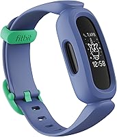 Fitbit Ace 3 Activity Tracker for Kids 6+, Blue/astro Green, One Size