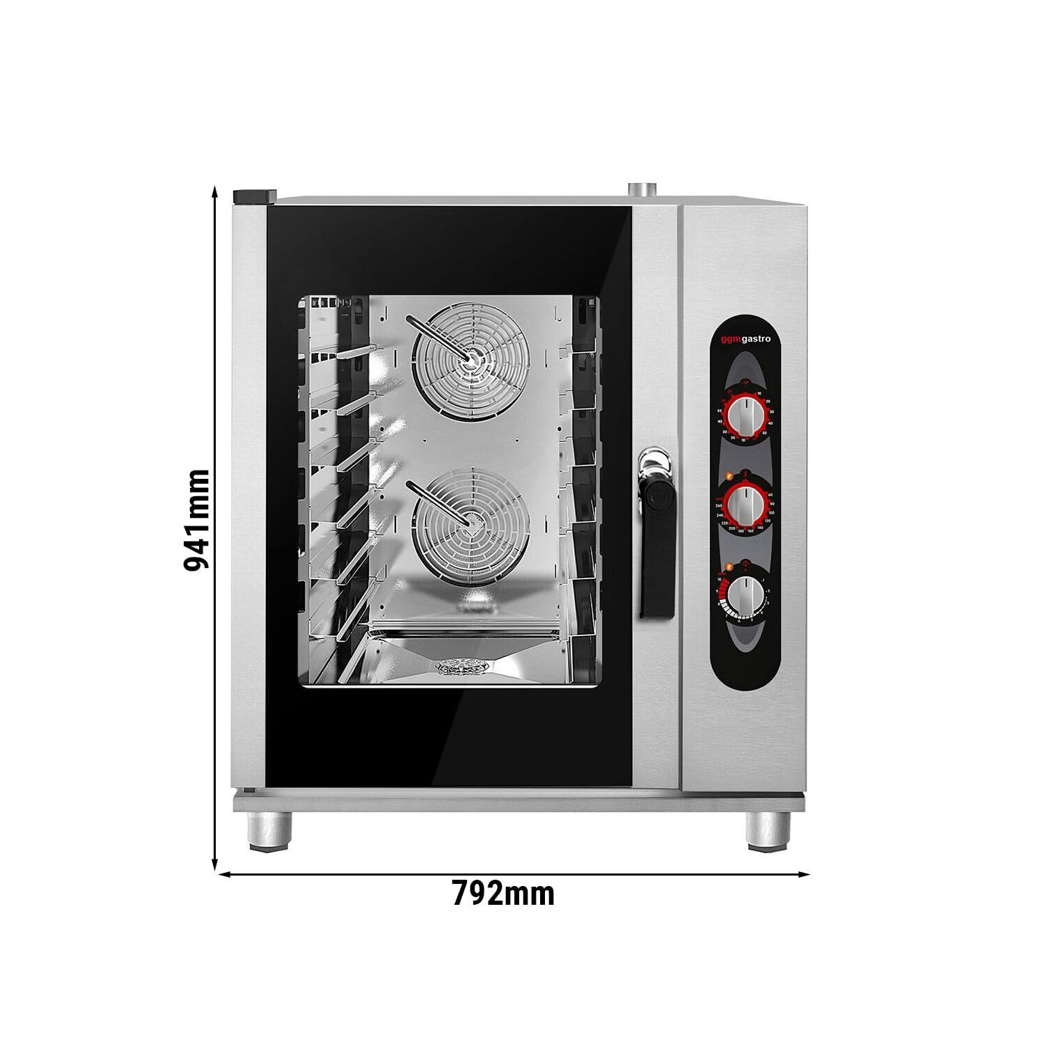 GGM Gastro | BOMV6 | Bäckerei-Kombidämpfer - Manuell - 6x EN 600x400