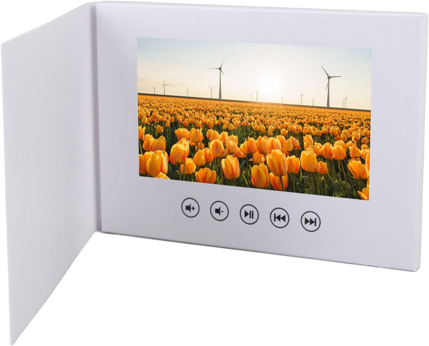 Bewinner Wrap The 10 Inch Video Leaflet with High Sighted Speakers for Enhanced View - Ideal for Clothing Stores, Jewelry