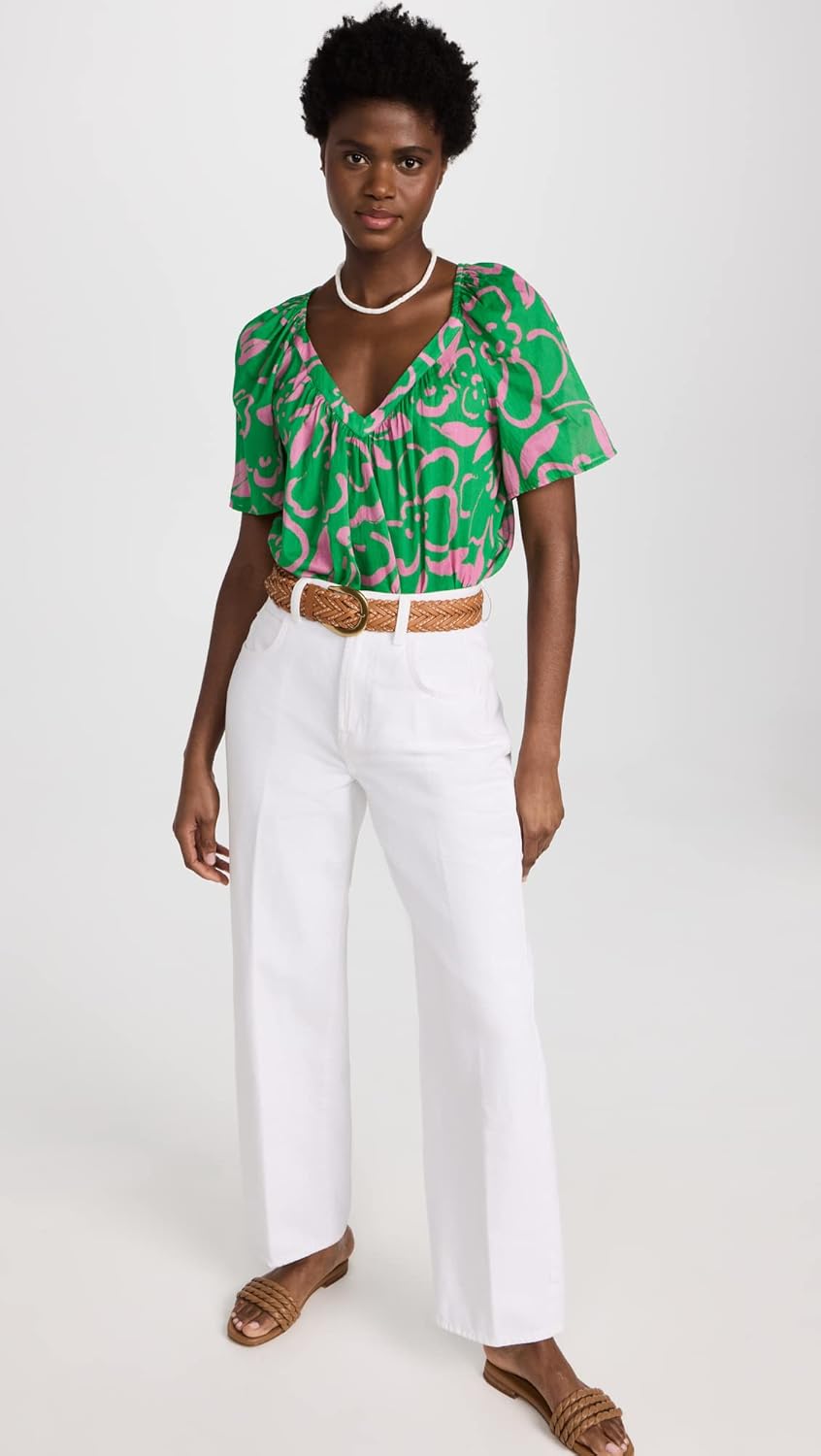 Velvet by Graham & Spencer Women's Liliana Printed Cotton Voile Top - Image 5