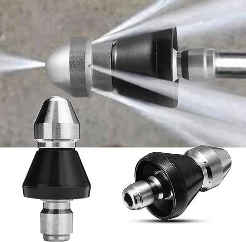 Miniatura 1 de Herramienta de limpieza de alcantarillado, boquilla de alta presión, boquilla de chorro de alcantarillado a presión, boquilla de manguera de chorro