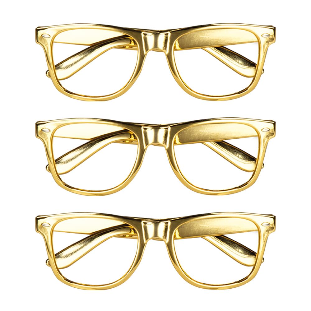 Boland 02627 Party Glasses, Gold, Standard Size