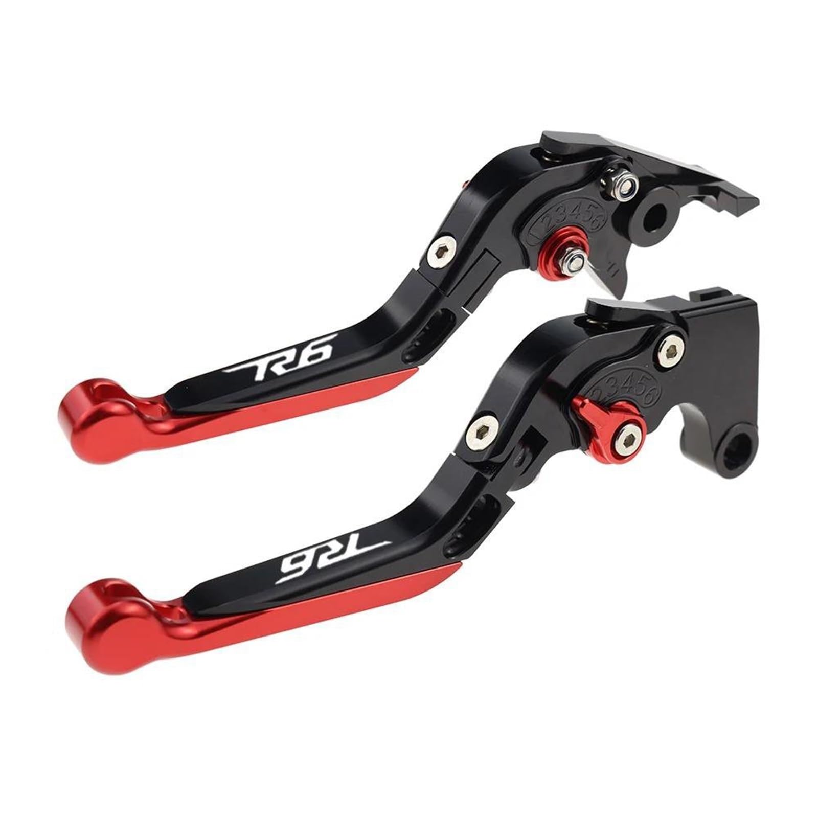 Frizione Leve Frizione Pivotanti, Manopole Di Controllo, Ricambi Per Moto, Leva Freno Regolabile Per Per CANADA Per VERSIONE R6S 2007-2009(Black 7)