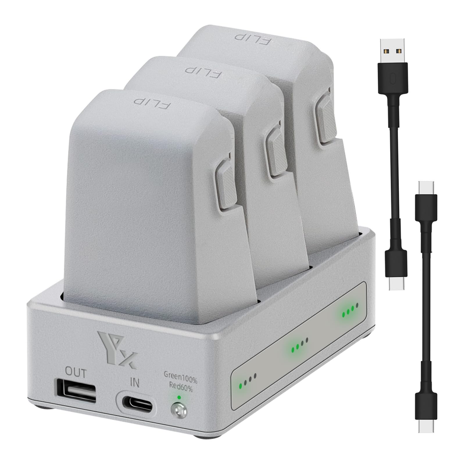 Chargeur de batterie Flip Drone pour DJI Flip Drone Trois voies Station de charge rapide