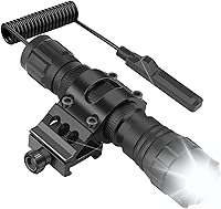 Vista 1 de WINDFIRE WF-501B Tactical Flashlight 1200 Lumen Matte Black LED Weapon Hunting Light Super Bright Torch with Picatinny Flashlights Rail Mount