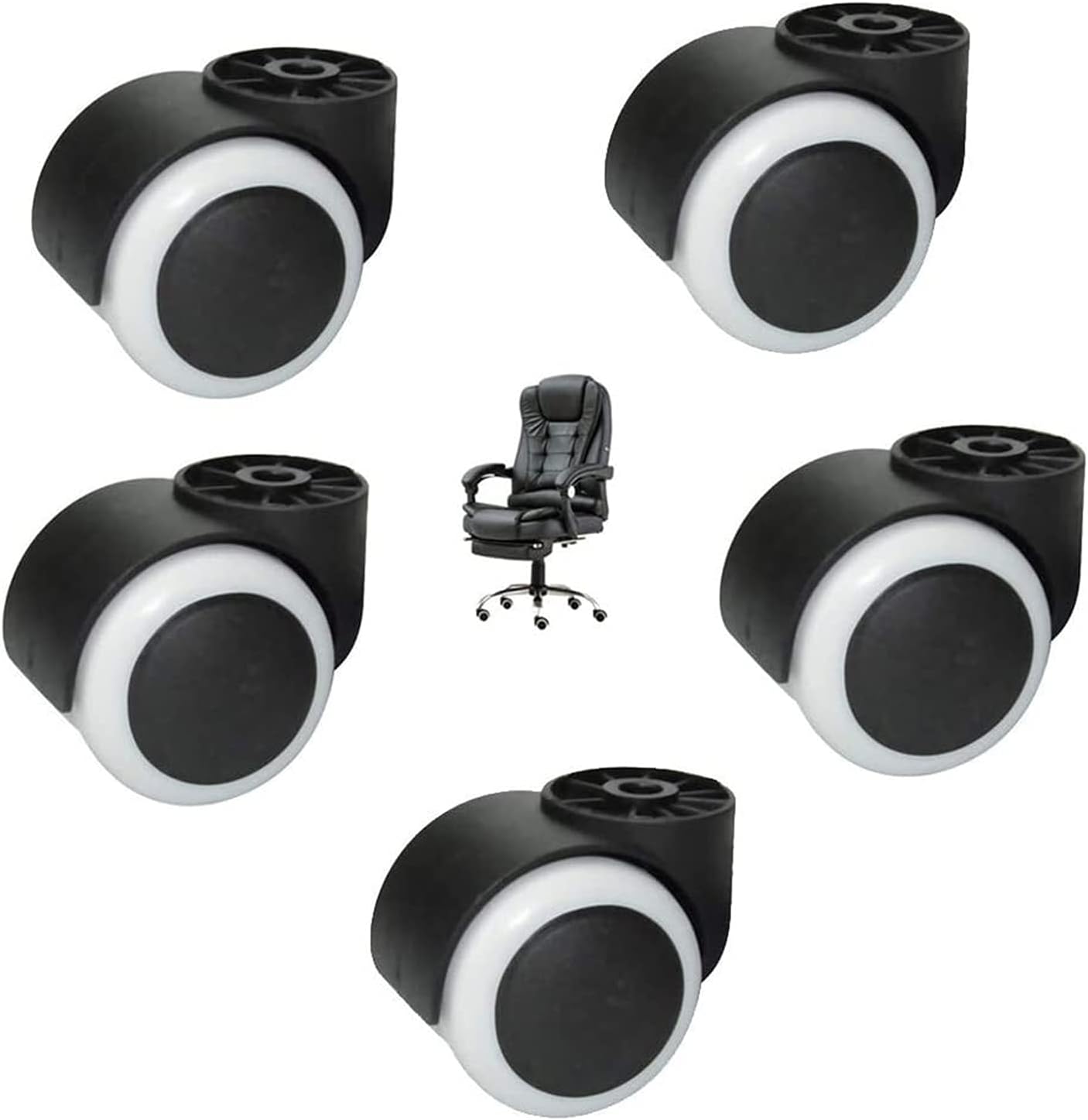 Office Chair Caster Wheels Set of 5 Office Chair Revolving