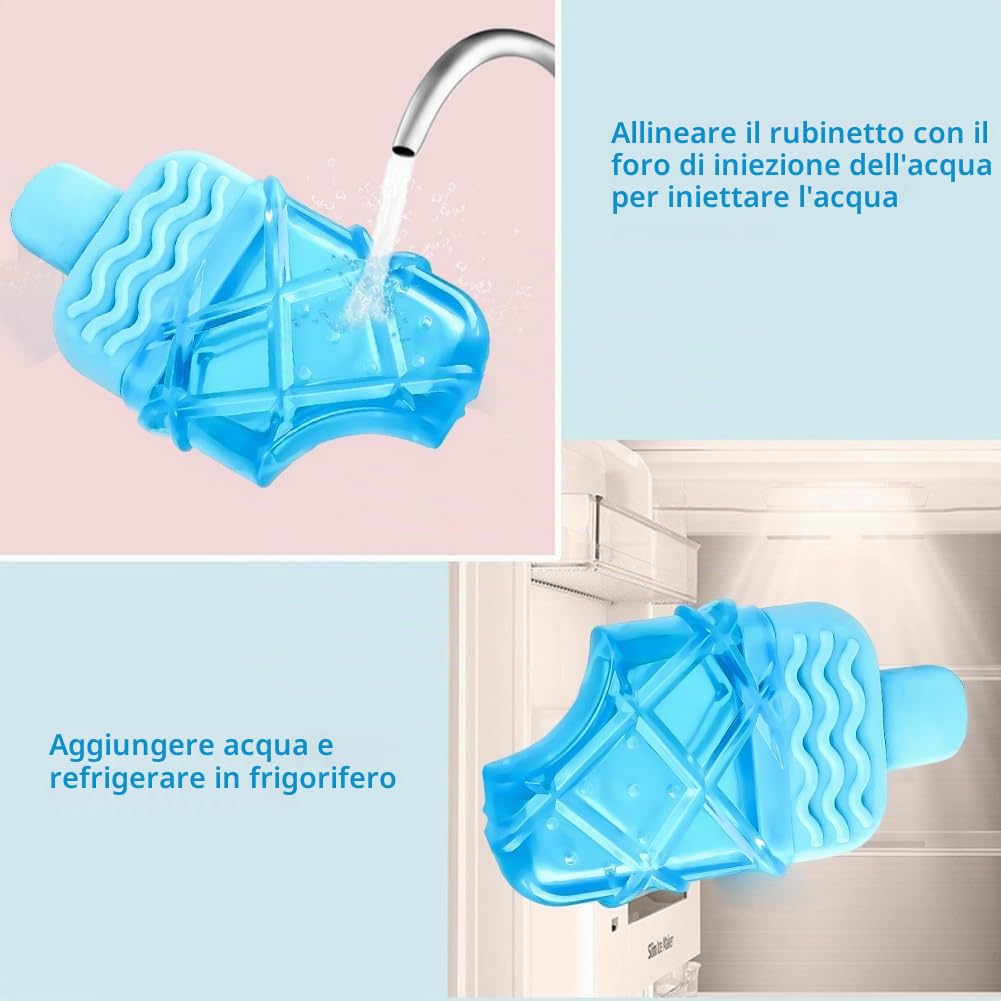 Giocattoli da Masticare Congelabili, Giocattolo di Raffreddamento Dell'animale Domestico, Giocattoli da Masticare Rinfrescanti per Cani, Giocattolo di Raffreddamento per Animali Domestici, Ghiacciolo