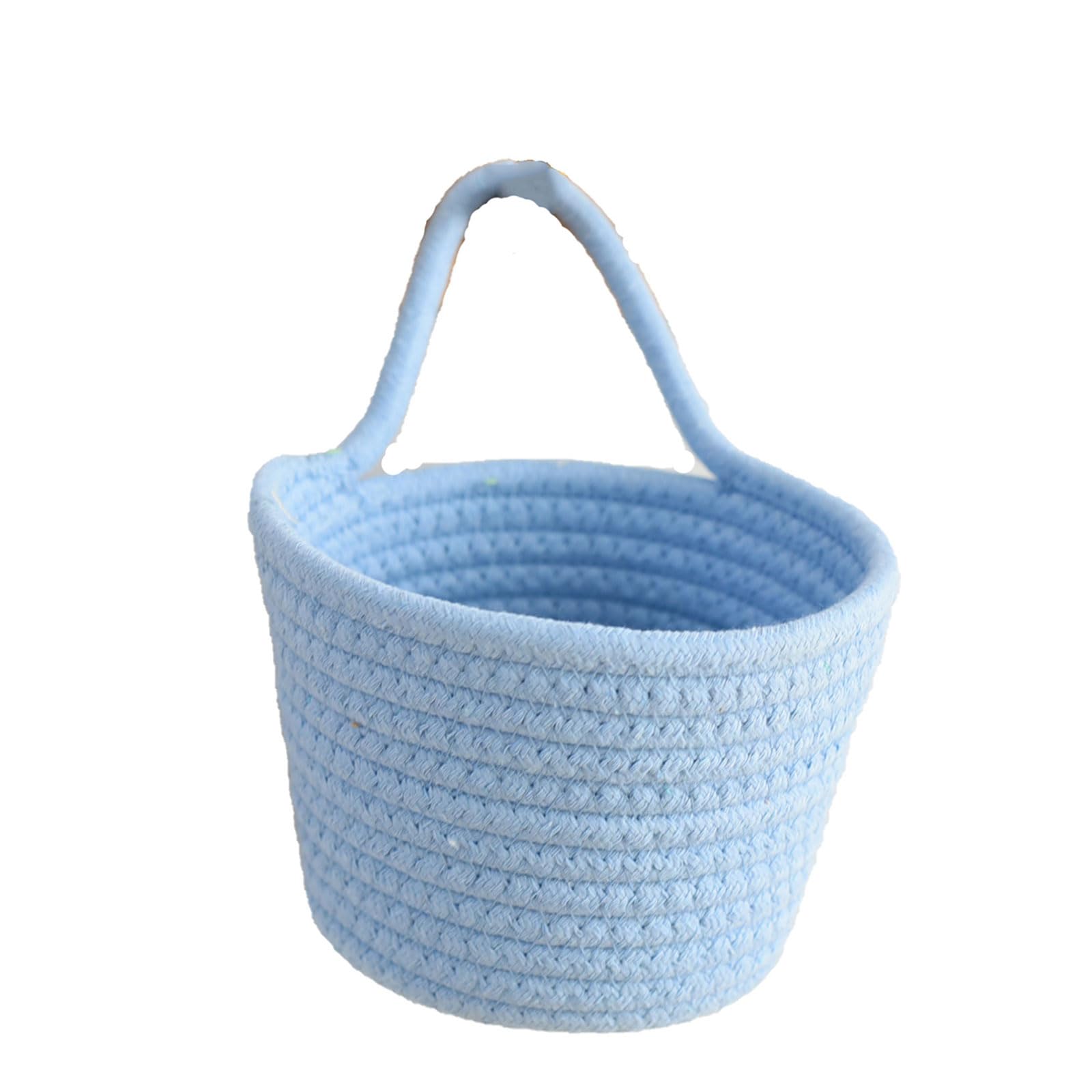Wall Hanging Cosmetics Baskets Kitchen Round Hanging Baskets Handwoven Plant Basket for Vegetable Potato Onion Storage Decorative Cosmetics Basket