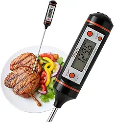 Termômetro Digital Culinário Espeto até 300°C para Carne, Forno, Churrasco, Líquidos e Cozinha