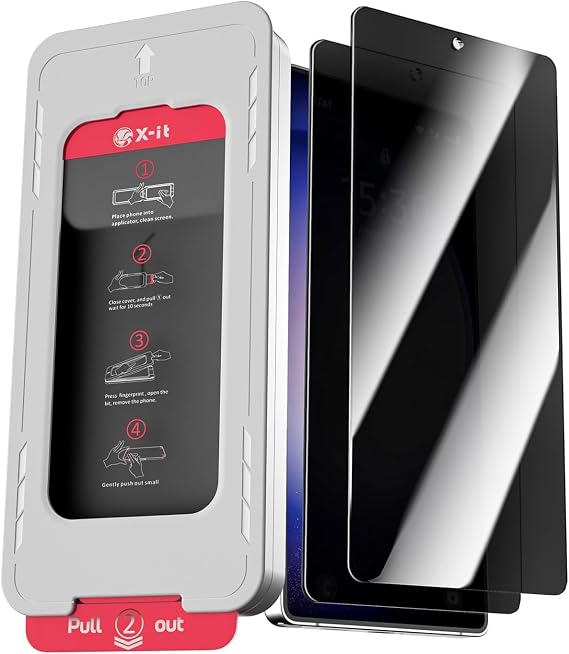 ملحق PSR واقي شاشة Samsung Galaxy S25 Ultra Ghost – محاذاة تلقائية، زجاج معزز للغاية غير قابل للكسر (Galaxy S25 Ultra)