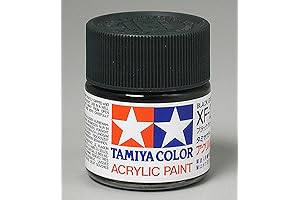 Tamiya XF27 Flat Black Green Plastic Model Acrylic Paint Acrylic