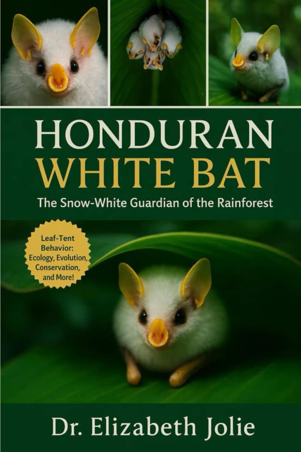 HONDURAN WHITE BAT: The Snow-White Guardian of the Rainforest: Unveiling the Secrets, Beauty, and Leaf-Tent Wonders of Central America’s Enchanting Honduran White Bat.”