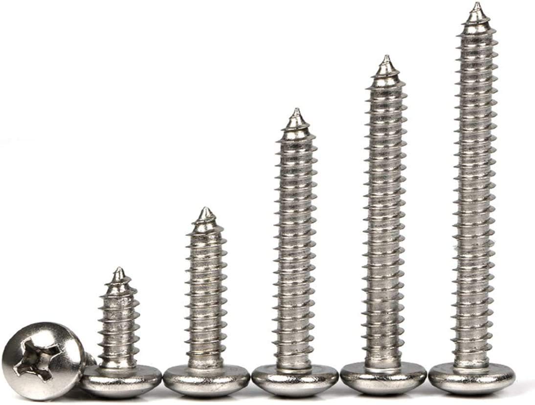 Qrity M3x6mm Edelstahl Senkschrauben - 20 Stück Kreuzschlitz Schrauben | 304 Edelstahl