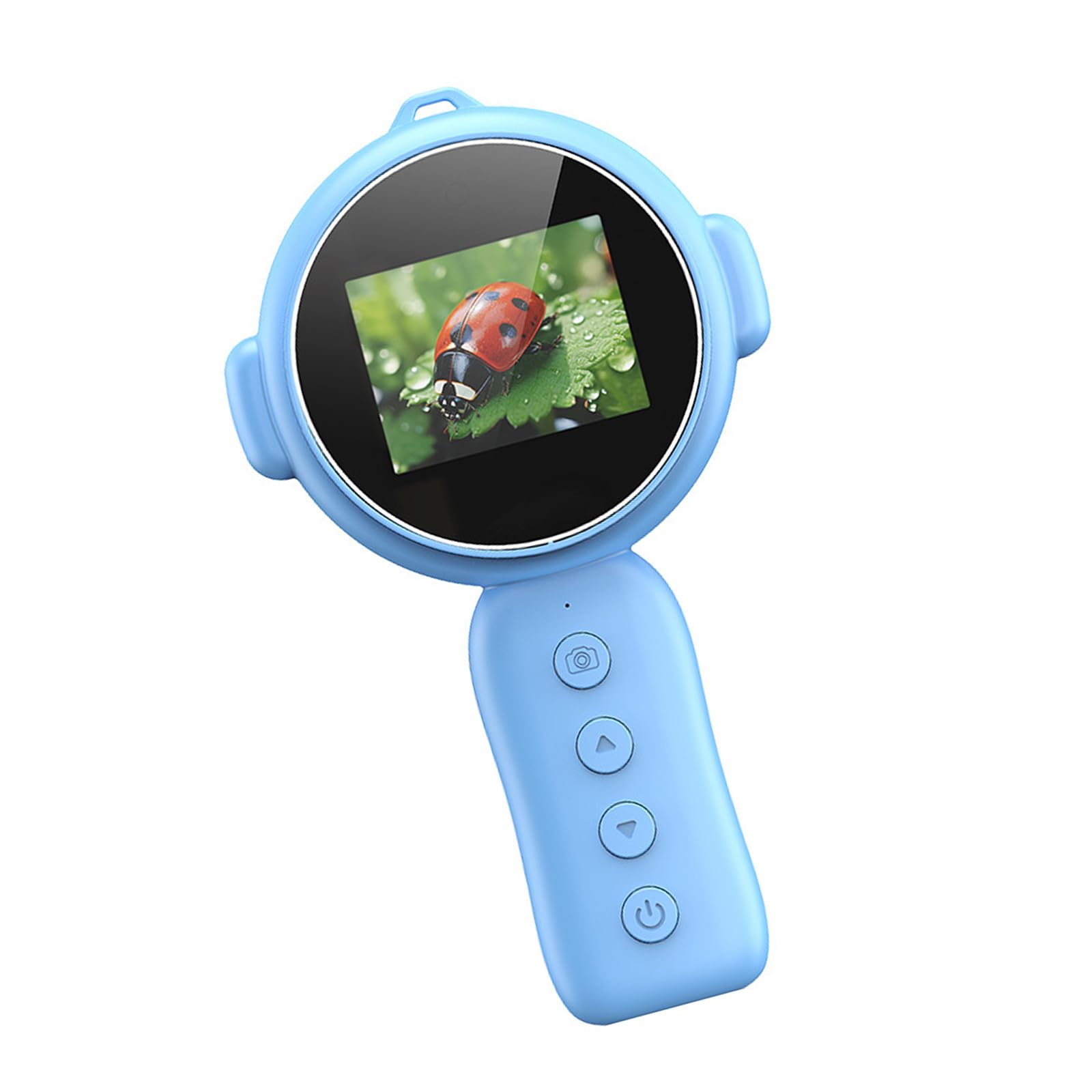 Kalttoy Blue 500X Magnification Microscope Handheld Magnifier Glass Educational Science Toy Pocket Microscopes For Kids Digital