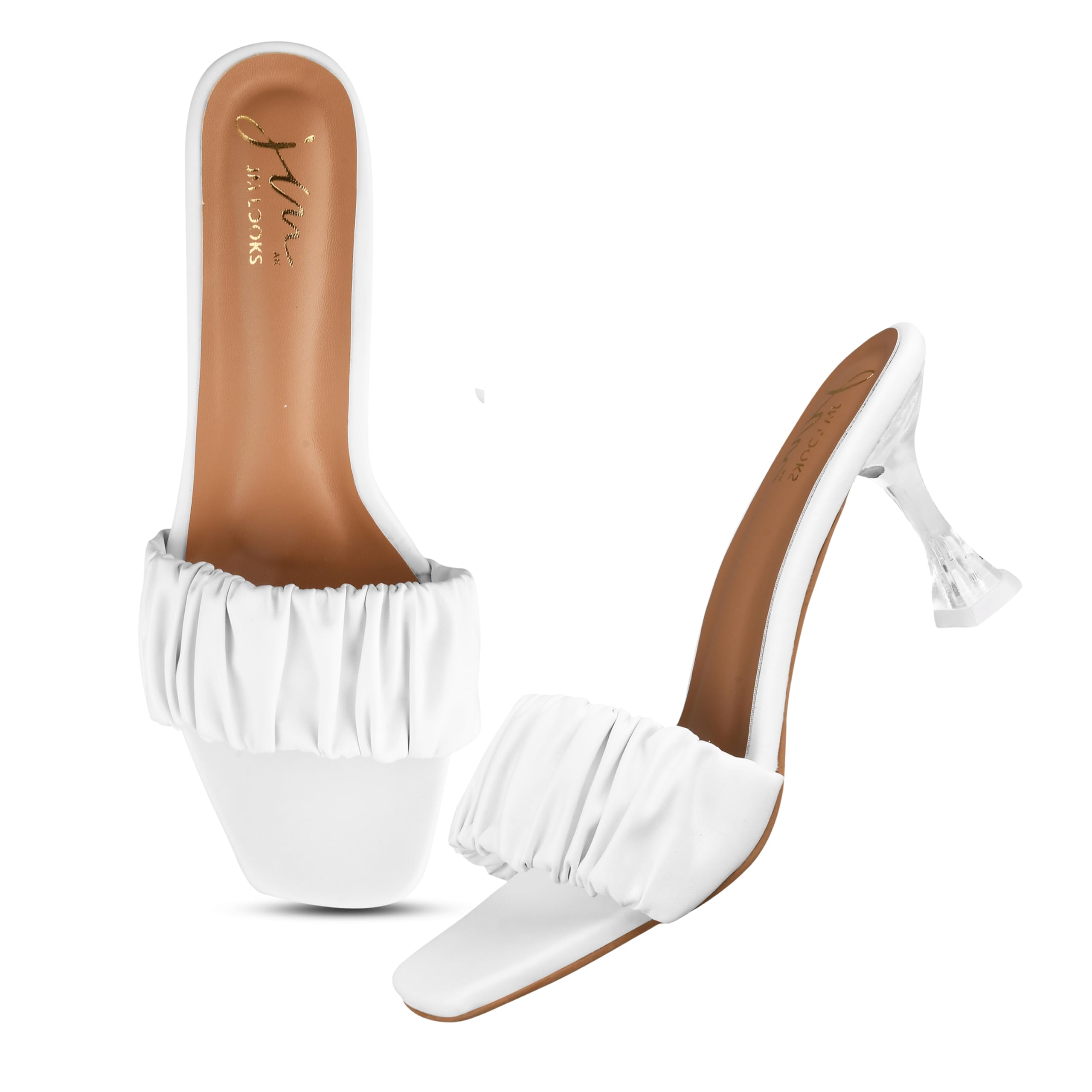 JM LOOKS Crystal Heel Open Toe Sandals: Stylish Fashion for Women & Girls (B0CWDGZLMP) Amazon Price History, Amazon Price Tracker