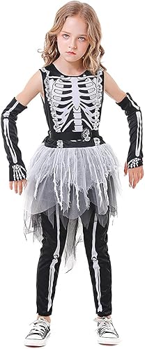 Miniatura 6 de Seasons Disfraz de esqueleto fantasmal para niñas de Halloween
