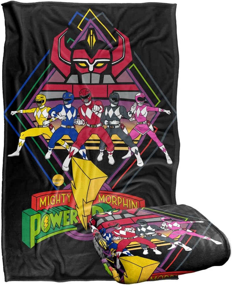 Power Rangers Megazord Rangers Silky Touch Super Soft Throw Blanket 36" x 58"