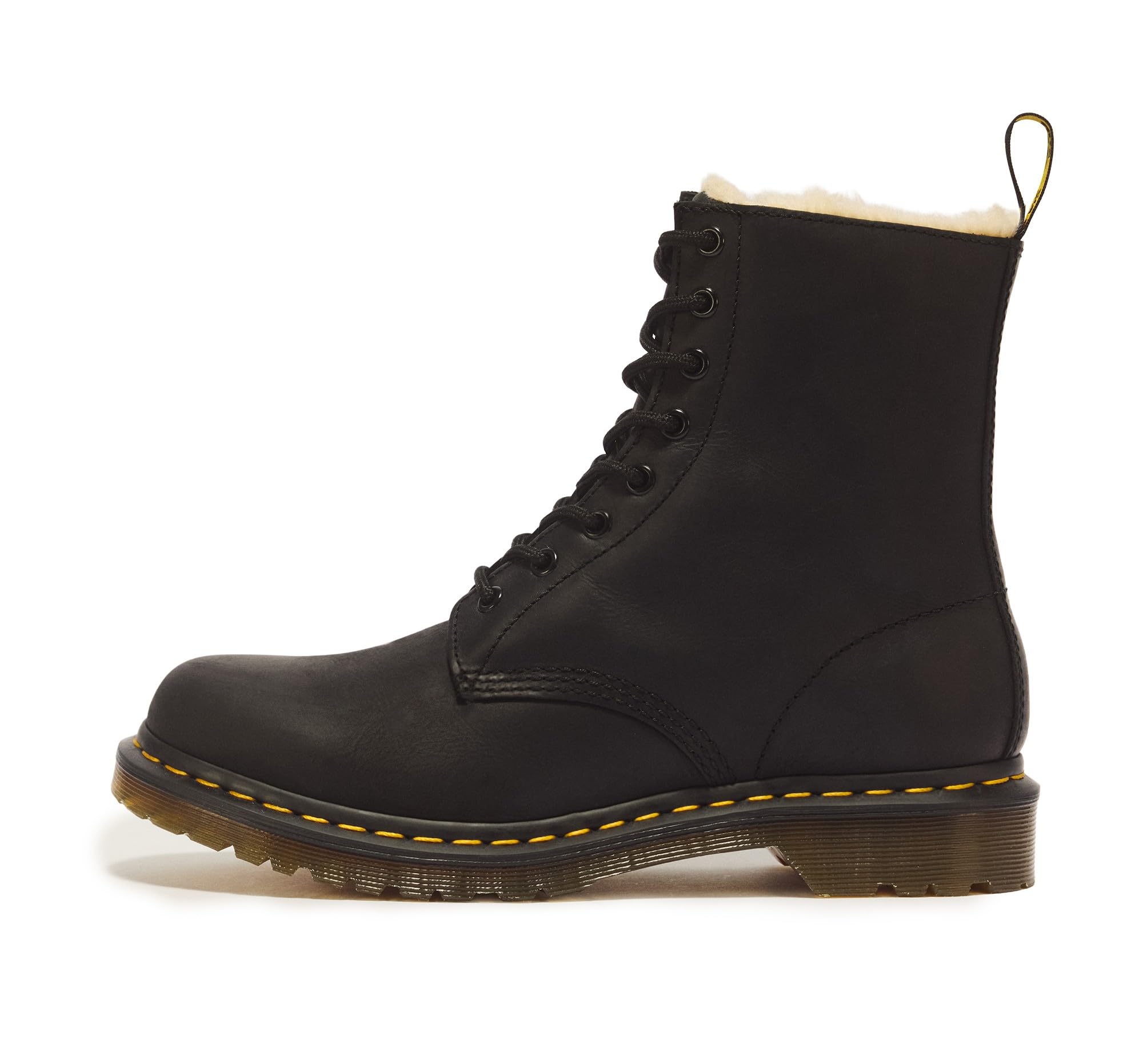 Dr. Martens Serena Faux Fur Lined Ankle Boots - Female - Lace-Up Boots - Black - 3 Uk - Shoes