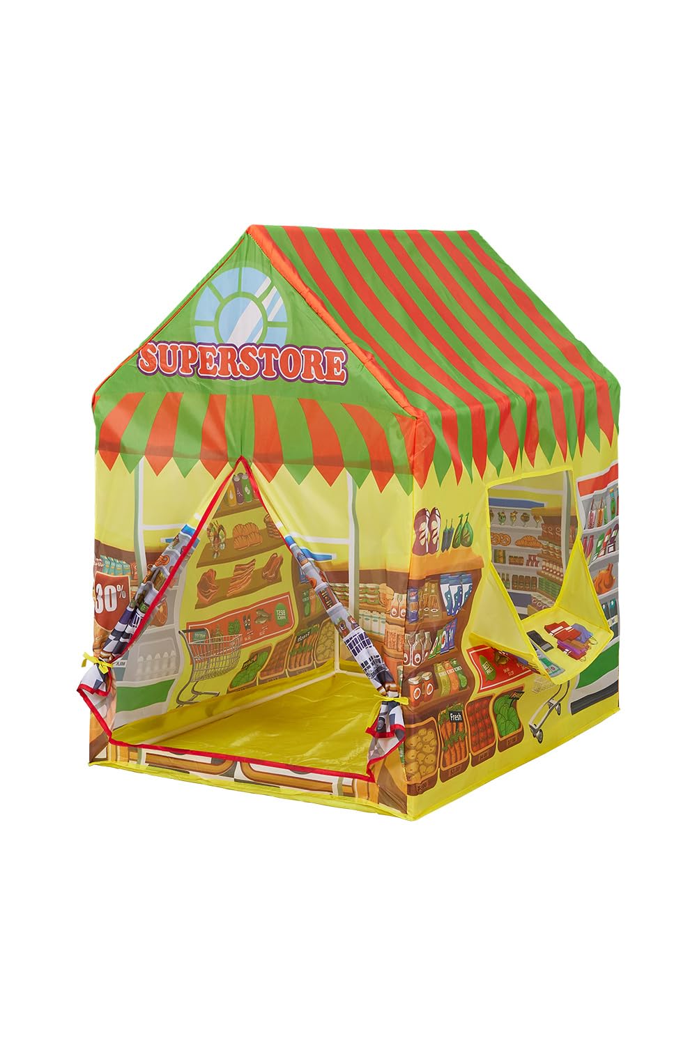 Warmiehomy Supermarket Play Tents for Kids Boys Girls Tent Indoor Foldable Portable Pop up Tents for Kids Playhouse Children's Tent with Cashier's Window for Children Toddler Outdoor Play Equipment