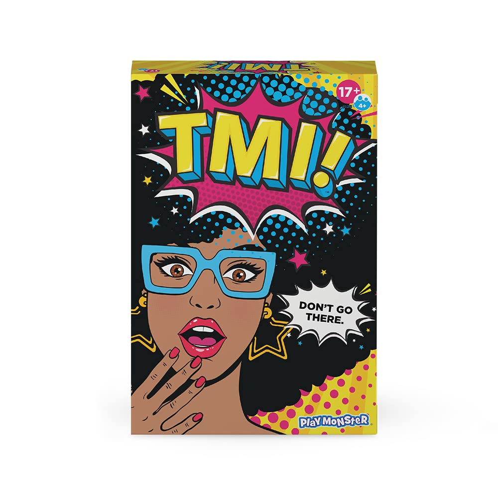 PlayMonster TMI | Fun Party Card Game with Suggestive Humor | Fun Games | Travel Games | Ages 17+