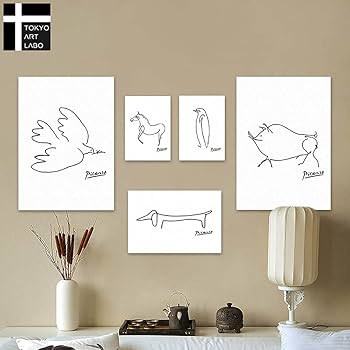 インテリアパネル　近代アート　ピカソ 壁掛け 置物 楽天市場】【楽天ランキング1位獲得】 ピカソ アートパネル 3枚