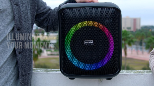 Amazon.com: Gemini Box-Style Bluetooth Party Speaker with LED