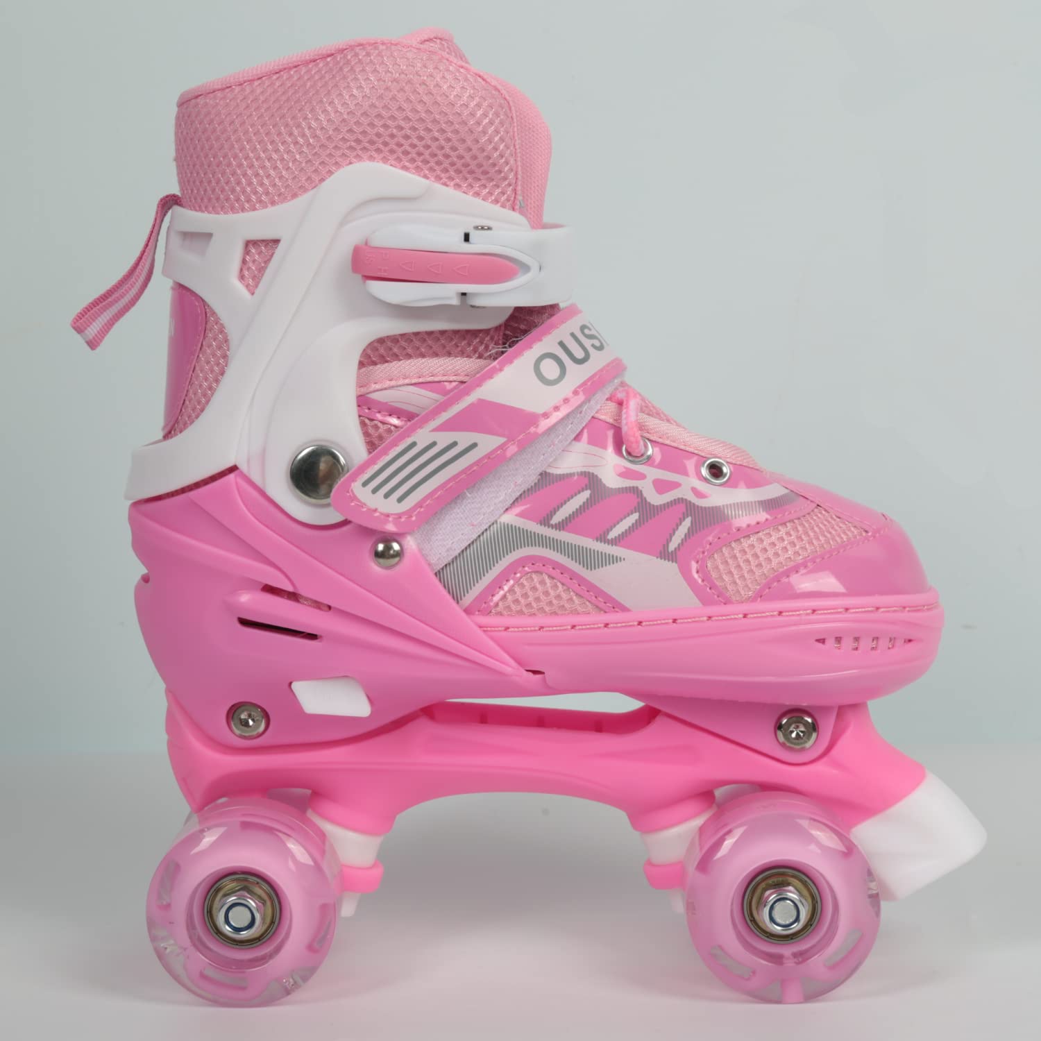 ERNAN Inlineskates, verstelbare oplichtende inlineskates voor kinderen, inlineskates voor jongens en meisjes, rolschaatsen voor kinderen, jeugd, beginner (Purple, S
