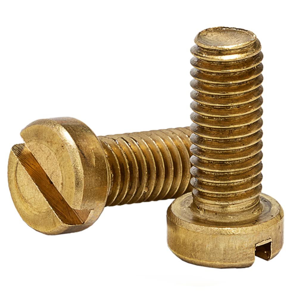 12 Boulons En Laiton à Tête Cylindrique CruciTête M4 X 10mm - Pour Meuble