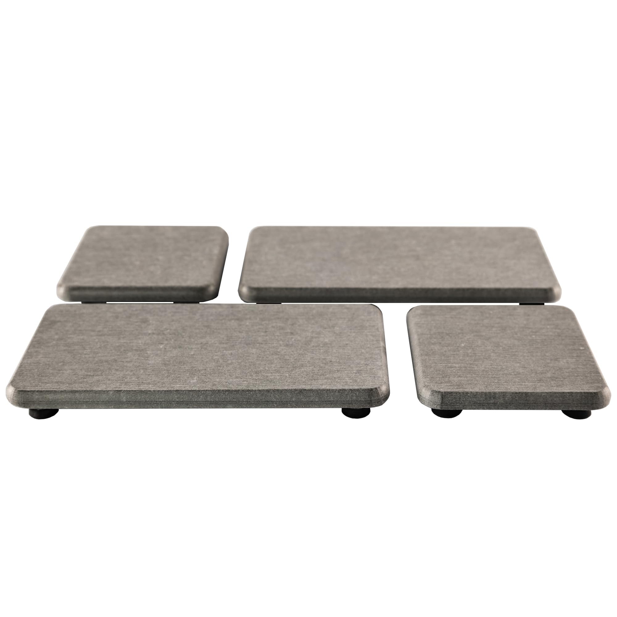 Set of 4 Water Absorbent Diatomite Coasters, Diatomaceous Earth Kitchen Soap Dish, Bathroom Trays, Water Absorbing Stone Used for Hand Soaps & Plants & Toiletries in The Modern Home