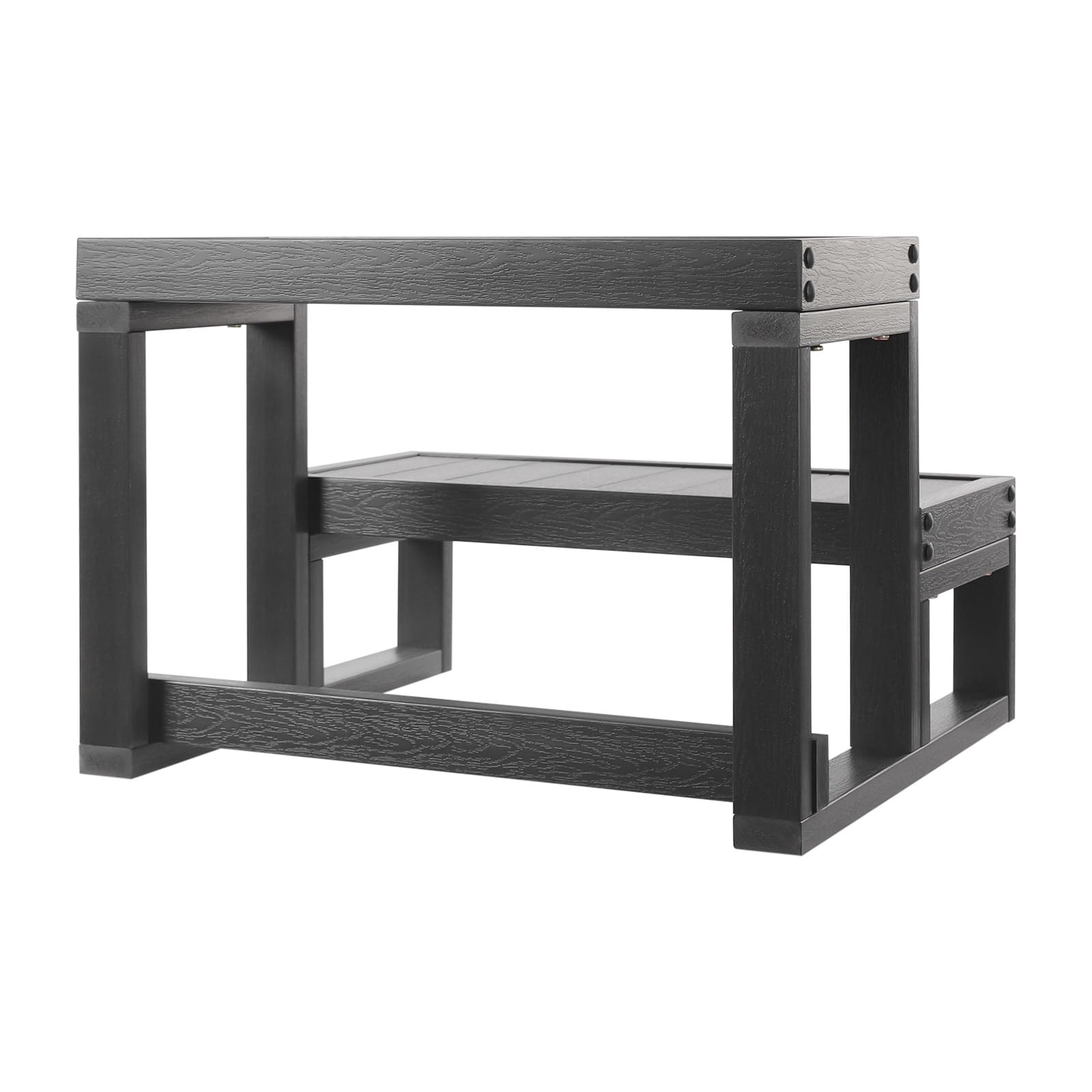 2 Niveles de Bañera de hidromasaje Escaleras Baño Bañera Escalón Seguro Antideslizante 60 x 54 x 42 cm Taburete Portátil para Cocina, Inodoro, Oficina, Baño