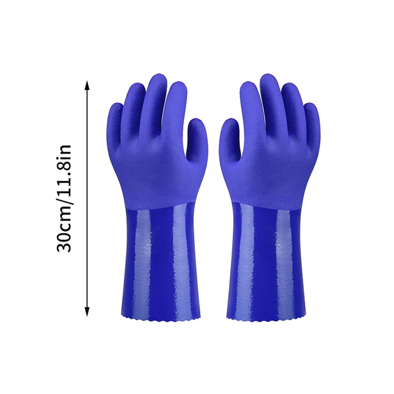 guanti di gomma 2 Paia Di Guanti Da Lavoro Sicurezza Riutilizzabili E Resistenti, In Gomma For Uso Domestico, In Antiscivolo All'usura