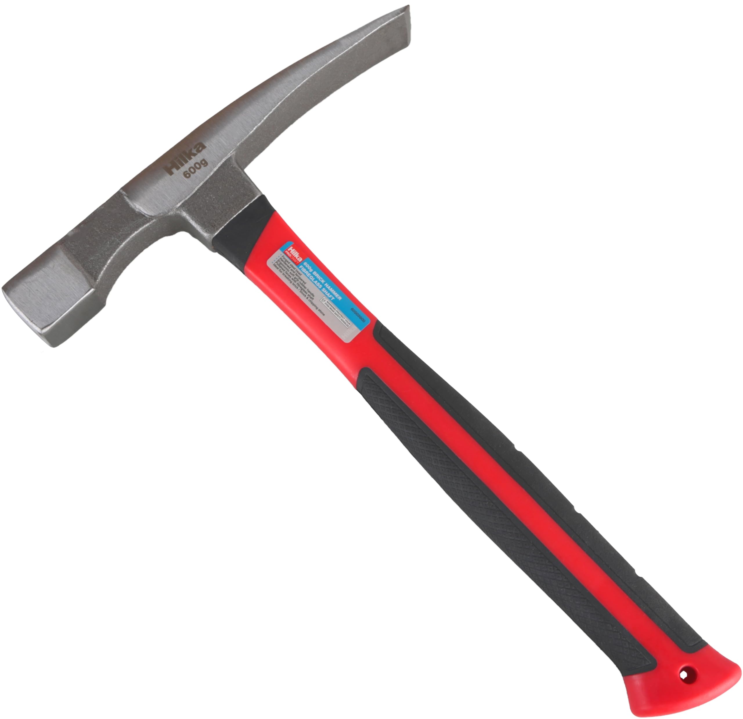 Hilka 60505600 600g Brick Hammer Fibre Glass Shaft