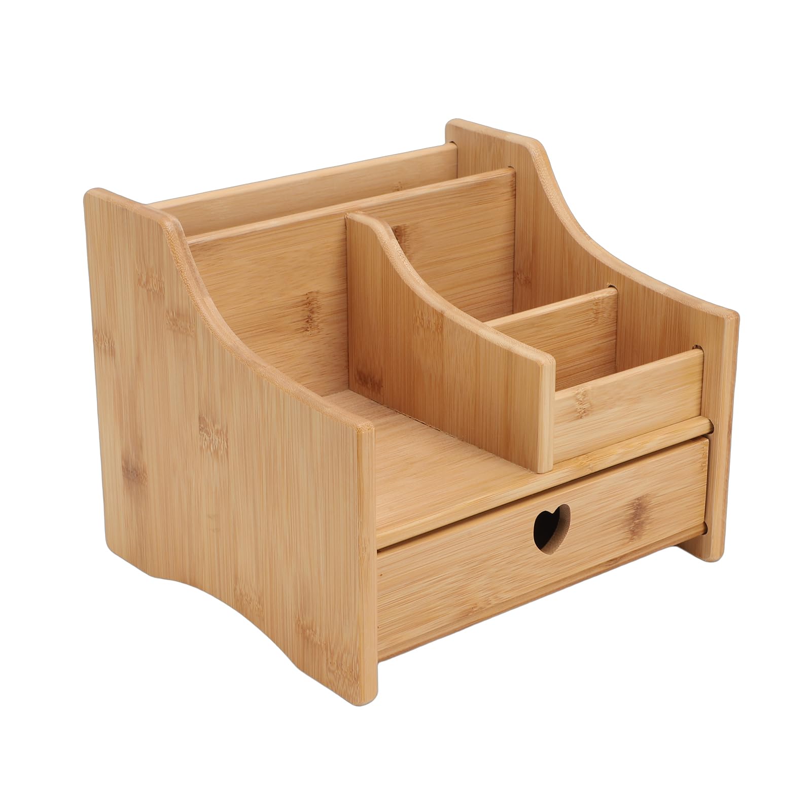 Tissting Organizzatore da Scrivania in Legno con Cassetto Multifunzione | Organizer Scrivania In Legno Con Cassetto Per Ufficio E Casa Ripone Telecomandi E Gioielli