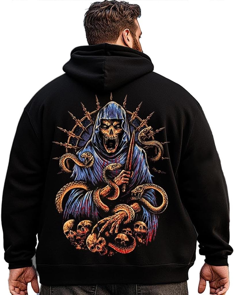 Big and Tall Men Hoodie Plus Size Hooded Sweatshirt for Men, Oversized Fleece Hoodie H2 5KP9 G11P