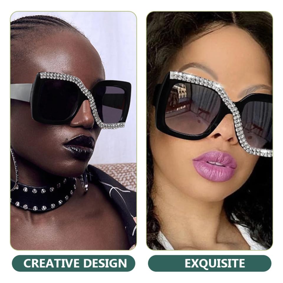 Milisten Women's Sunglasses Retro Sunglasses for Women for Round Face Vintage4