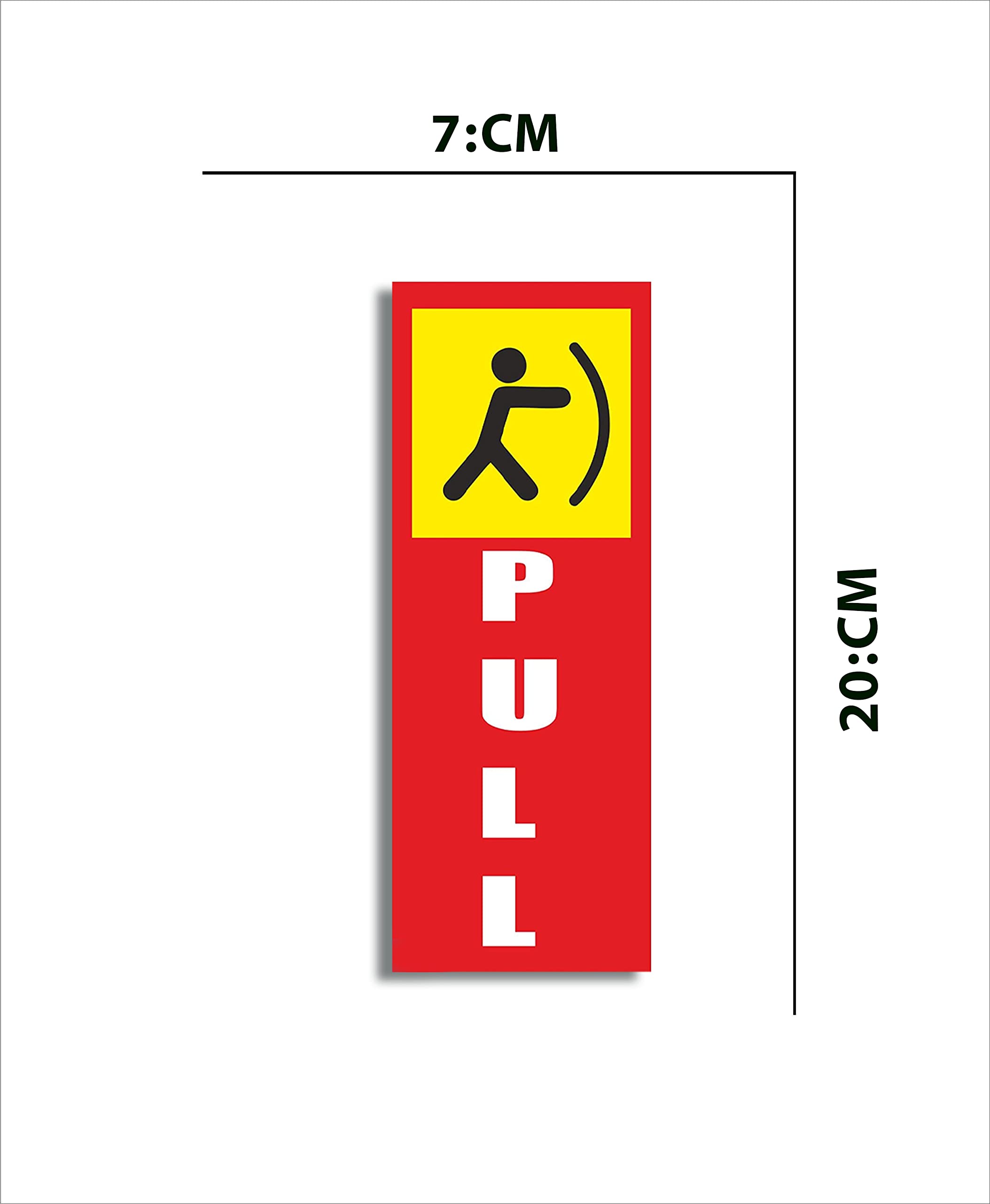Push Bar Screen Door Push And Pull Signs Push-and-pull Door Sign ...