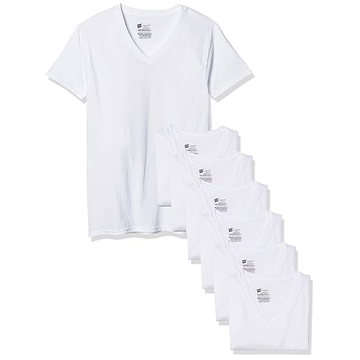 Segunda pele Tagless Cotton V-neck Undershirt, Multipack HanesMasculino