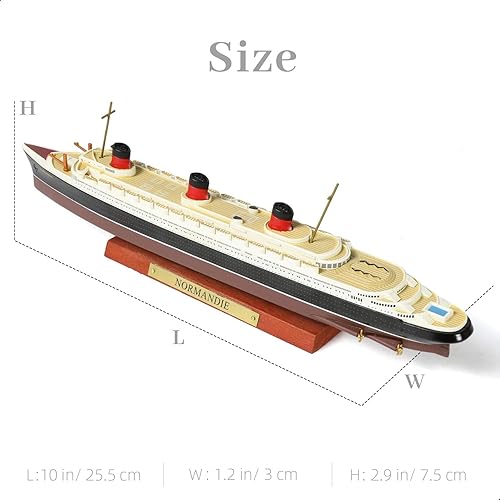 Vista 20 de 1/1250 RMS Titanic Crucero Modelo clásico de aleación de metal fundido a presión Modelo legendario crucero británico con soporte de exhibición