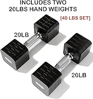 Vista 2 de 15LB 20LB 30LB 40LB 50LB Adjustable Dumbbell Set Free Weights Dumbbells Set for Women Men Hand Weights Sets Adjust Dumbbell Weight Sets for Home Gym