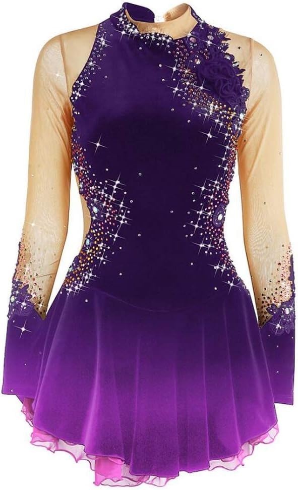 Robe de patinage sur glace filles confortable pour éviter les irritations en danse