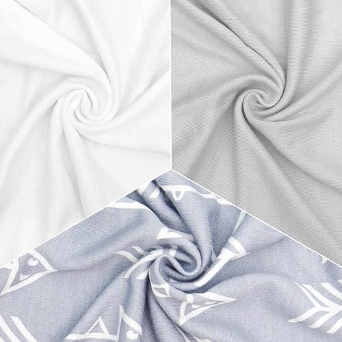 Miniatura 5 de BlueSnail Suave y transpirable, ajustable para bebé recién nacido (3 unidades, 0-3 meses) (flecha gris)