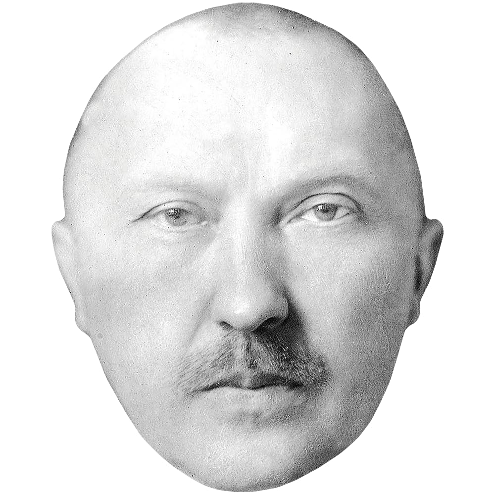 Celebrity Cutouts Lifelike Konrad Adenauer (Bw) Big Head. Larger Than Life Mask.