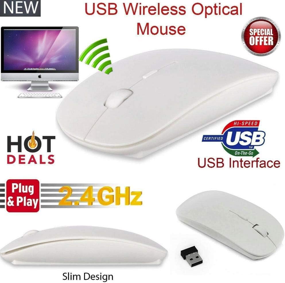 BitGear Maxicom Wireless Mouse (White)