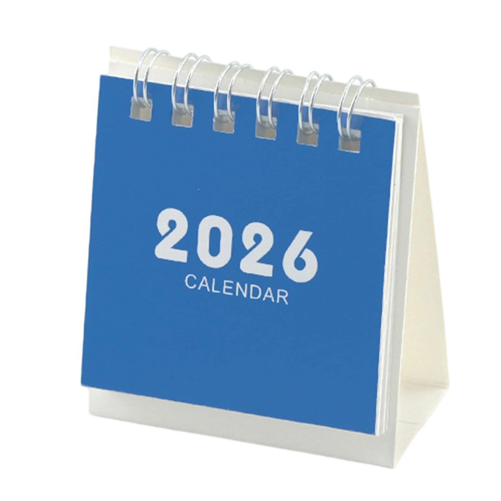 Yanwuwa Navy Blue 2026 Desk Calendar 17 Month Referances Runs From Aug 2025 To Dec 2026 Tabletop Monthly Calender For Plans Notes Desk Planner