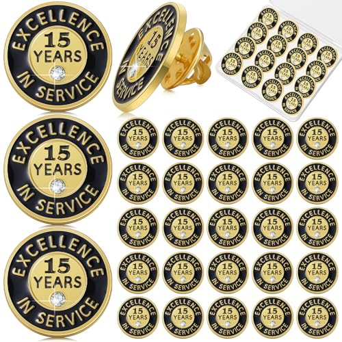 Image of Ferreve 50 /20 Pcs Year of Service Pins Employee Excellence Award Lapel Pin Performance Recognition Reward Anniversary