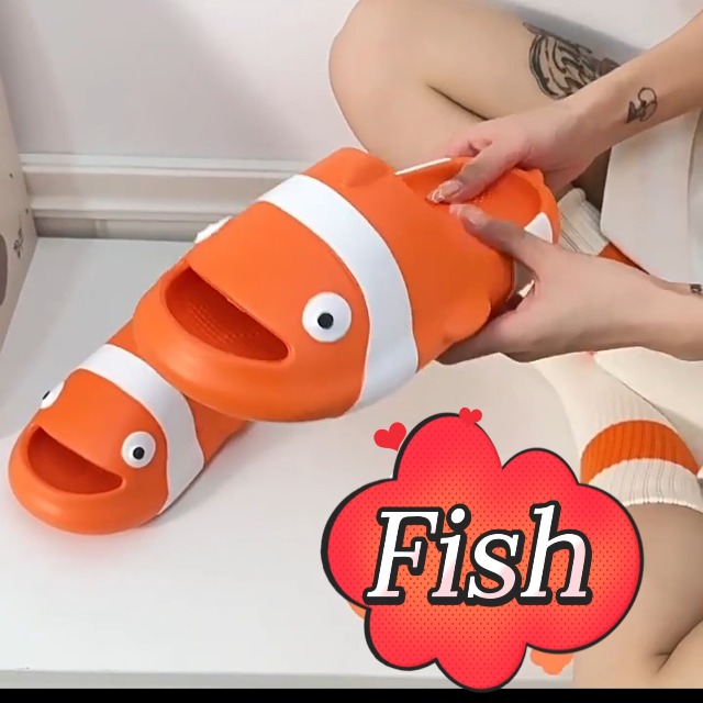 Amazon.com | Jerzmy Clown Fish Slides for Women Men, House 