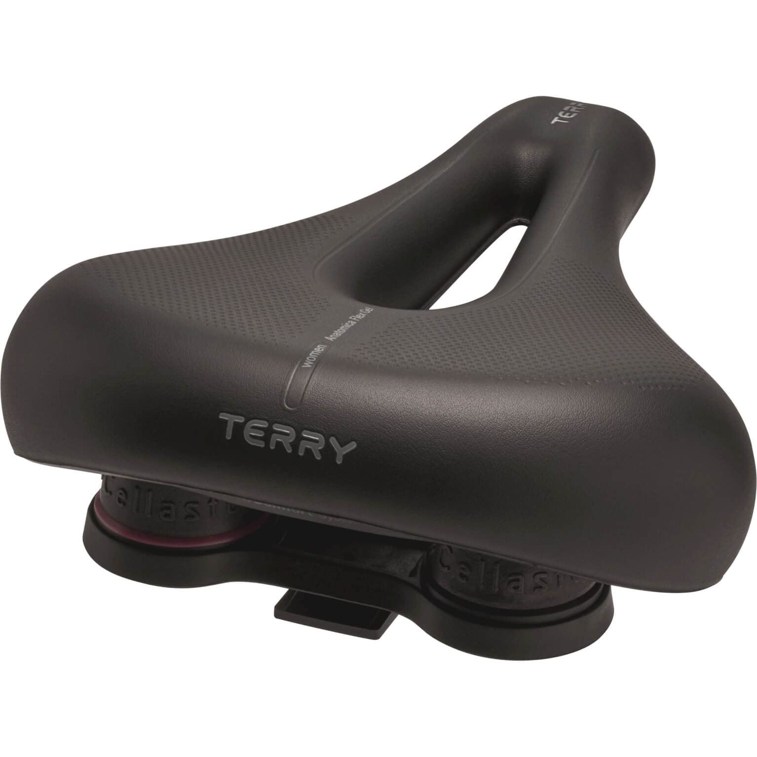 Terry Women's Anatomica Flex Gel Bicycle Saddle, Black, One Size, standard size