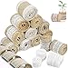 Produktbild Sunshine smile 16 Juteband Spitzenband.enthalten,12 ×Hessische Sackleinen weiße Spitze Band Rolle, 2× Spitzenbordüre und 2 ×Vintage Spitzenborte Band. Natürlich und umweltfreundlich! (16Pcs)
