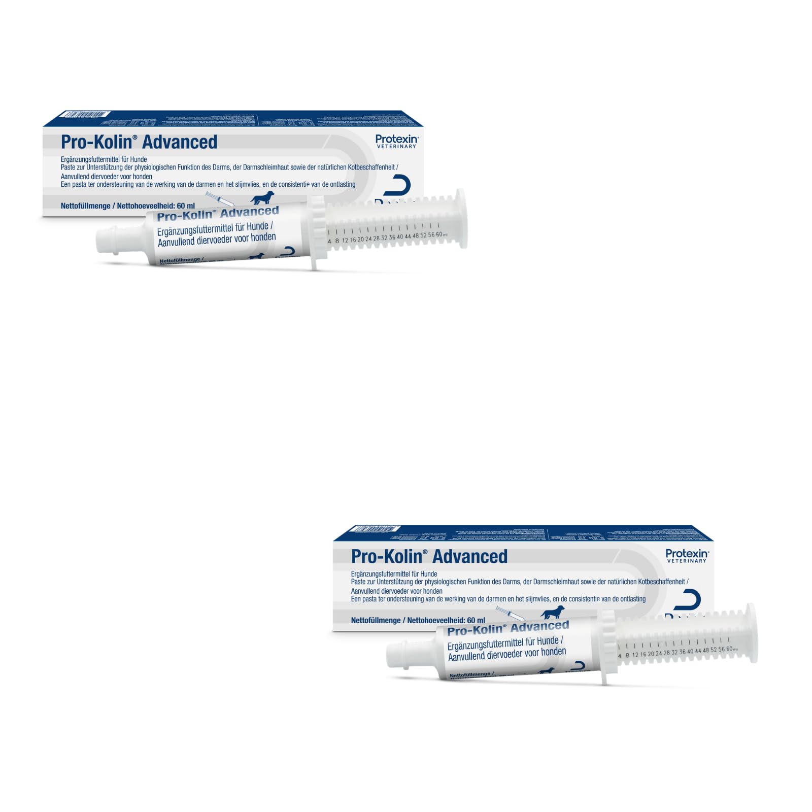 Dechra Pro-Kolin Advanced dla psów | Podwójne opakowanie | 2 x 60 ml | Karma uzupełniająca dla psów | Wysoce skoncentrowane pro- i prebiotyki